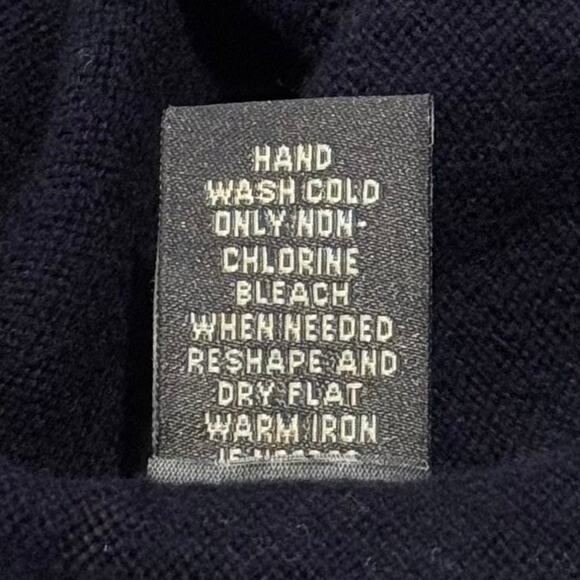 Abercrombie & Fitch Mens Sweater Y2K Preppy Dark Academia Minimalist Blue XL - Picture 6 of 7